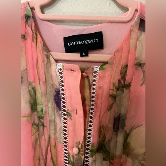 CYNTHIA ROWLEY POPPY ORGANZA DRESS - Picture 3 of 3